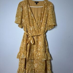Simply Vera Vera Wang Mustard High Low Dress